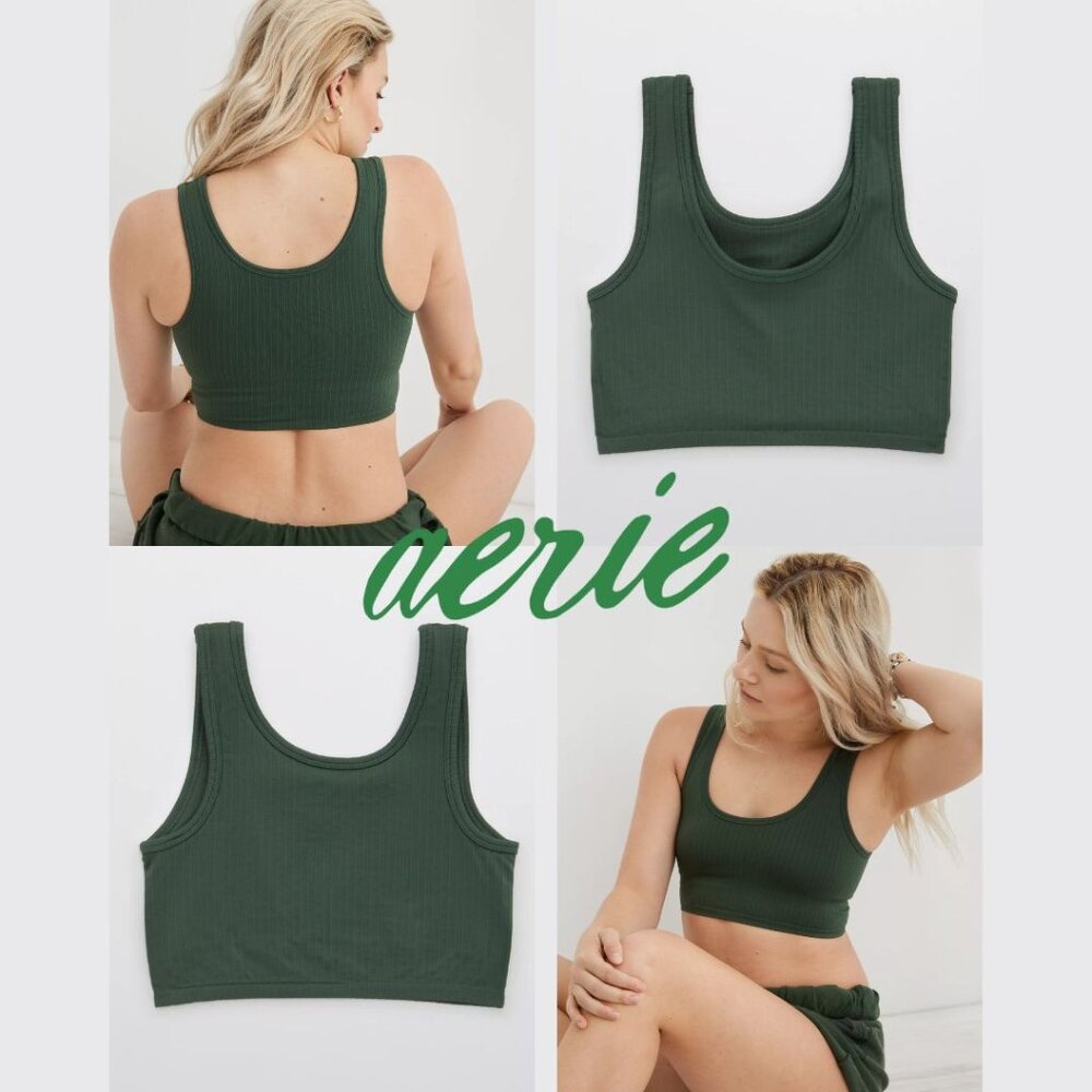 NWT Aerie Ribbed Seamless Tank Bralette XS